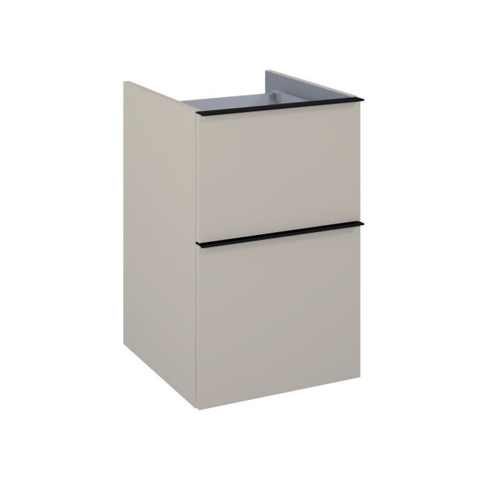 Komoda płyta laminowana 16 mm 400 x 449 x 635 mm fume matt 2 szuflady ROCA Look 40 2S | RE080401027020