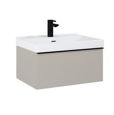 Szafka podwieszana z płyty laminowanej 600 x 449 x 281 mm fume matt z 1 szufladą ROCA Look 60 1S | RE010603027020