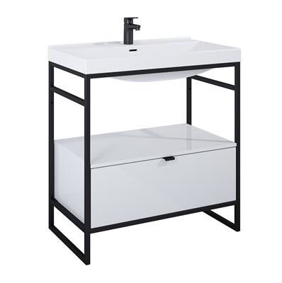 Szafka do stelaża 757 x 455 x 275 mm white hg z 1 szufladą ROCA Indus 80 1S | RE010800078060