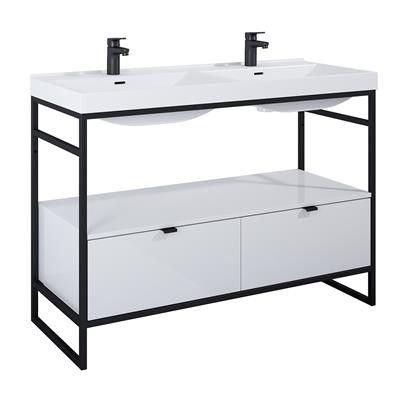 Szafka do stelaża 1158 x 455 x 275 mm white hg z 2 szufladami ROCA Indus 120 2S | RE011200078060