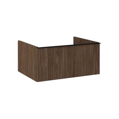 Komoda podwieszana z płyty laminowanej 600 x 449 x 281 mm orzech lincoln z 1 szufladą ROCA Look 60 1S | RE080603027060
