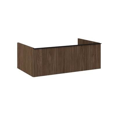 Komoda podwieszana z płyty laminowanej 800 x 449 x 281 mm orzech lincoln z 1 szufladą ROCA LOOK 80 1S | RE080803027060