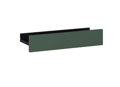 Półka stalowa 400 x 147 x 80 mm forest green matt ROCA For All 40 | RE130400067010