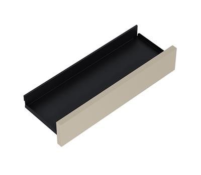 Półka stalowa 400 x 147 x 80 mm fume matt ROCA For All 40 | RE130400067020
