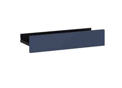 Półka stalowa 400 x 147 x 80 mm navy blue matt ROCA For All 40 | RE130400067030