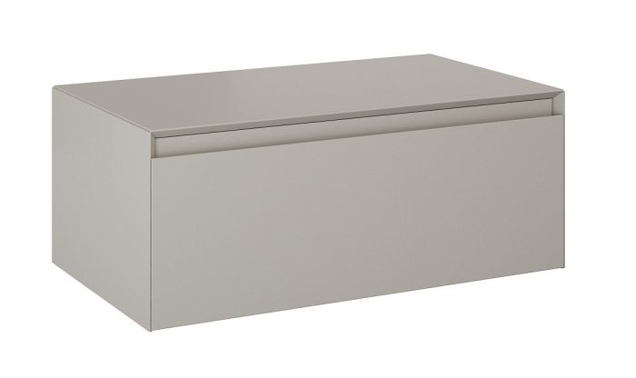 Komoda z blatem, podwieszana z płyty MDF 800 x 458 x 319 mm fume matt z 1 szufladą ROCA SPLIT SLIM 80 1S | RE080804057020