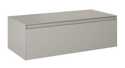 Komoda z blatem, podwieszana z płyty MDF 1000 x 458 x 319 mm fume matt z 1 szufladą ROCA SPLIT SLIM 100 1S | RE081004057020