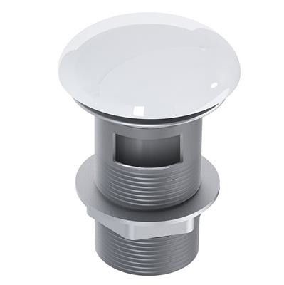 Korek ceramiczny umywalkowy klik-klak, z przelewem white hg ROCA 67 x 67 x 89 mm | RE090000038060