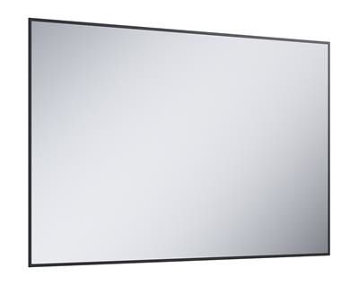 Lustro 1200 x 800 mm black IP44, dekoracyjne oświetlenie dzięki tylnej taśmie LED 60 diod/mb ROCA Sharon Square | RE061203010560