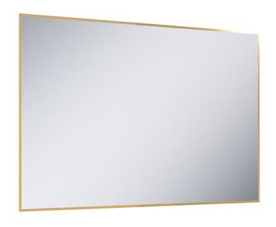 Lustro 1200 x 800 mm złote IP44, dekoracyjne oświetlenie dzięki tylnej taśmie LED 60 diod/mb ROCA Sharon Square | RE061203015570