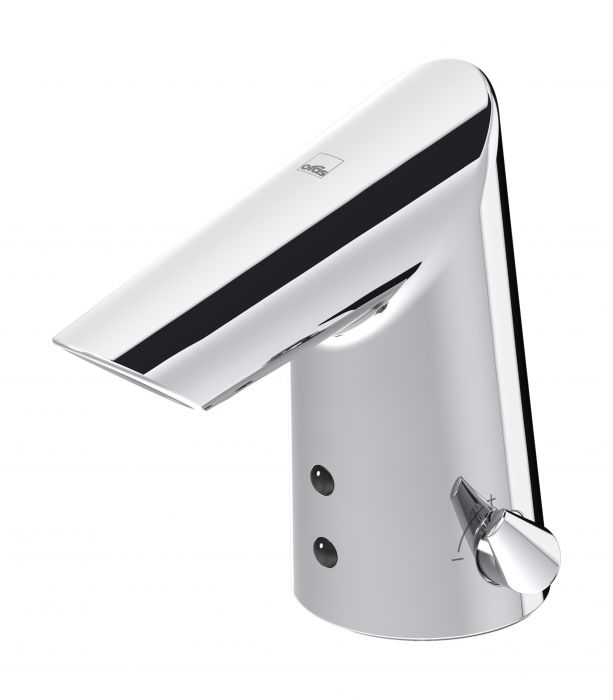 Bateria umywalkowa bezdotykowa Bluetooth,z uchwytem regulującym temperaturę 6 V ORAS OPTIMA chrom | 1714FZ