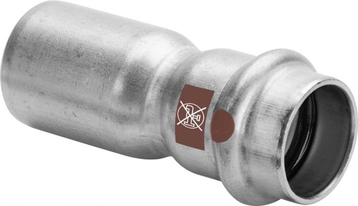 Złączka redukcyjna z SC-Contur ze stali nierdzewnej przyłącze zaprasowywane końcówka wsuwana 28 x 18 mm Temponox 1715.1