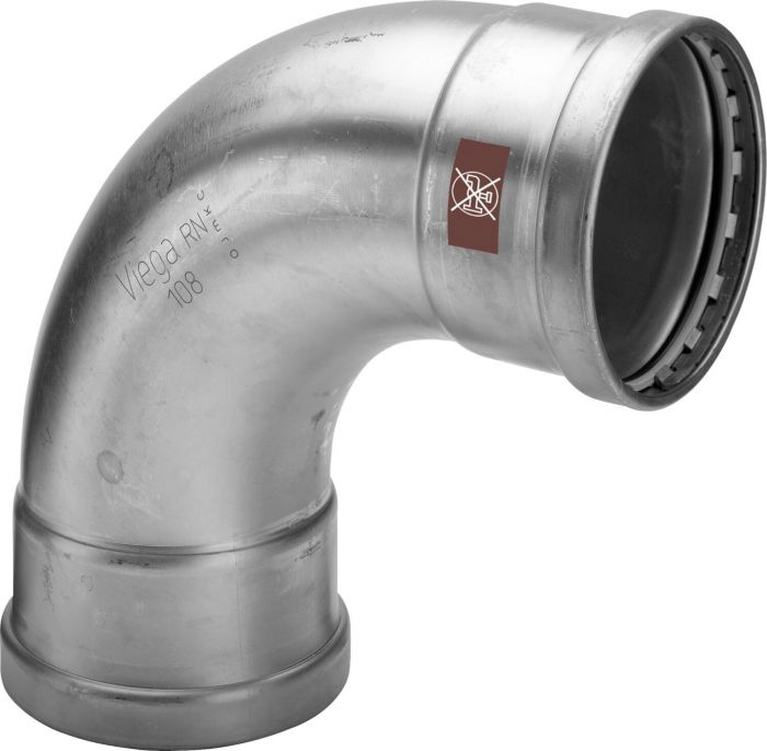 Łuk 90° z SC-Contur ze stali nierdzewnej przyłącze zaprasowywane 76.1 mm Temponox 1716XL