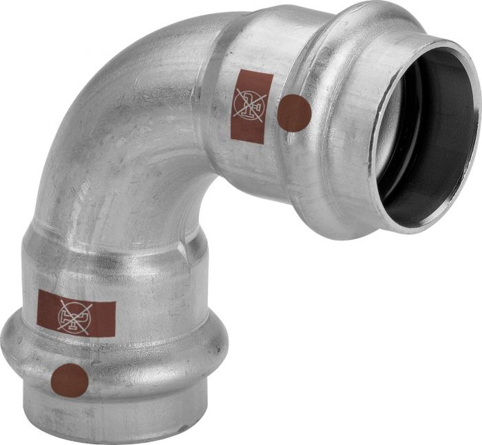 Łuk 90° z SC-Contur ze stali nierdzewnej przyłącze zaprasowywane 18 mm Temponox 1716