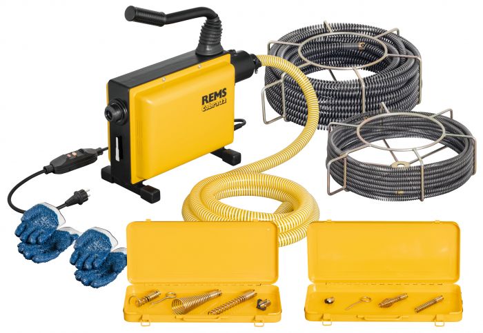 Maszyna do czyszczenia rur elektryczna REMS Cobra 22 Set 16 + 22