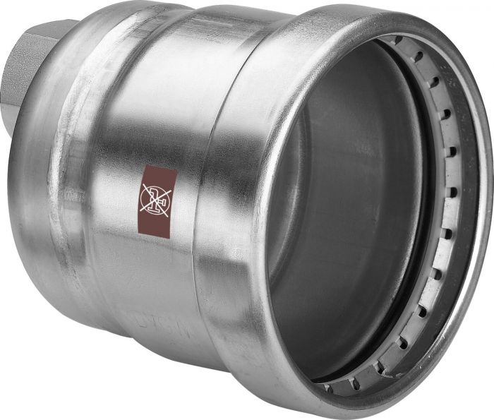 Zaślepka z SC-Contur ze stali nierdzewnej przyłącze zaprasowywane 76,1 mm x 3/4" GW Temponox 1756XL