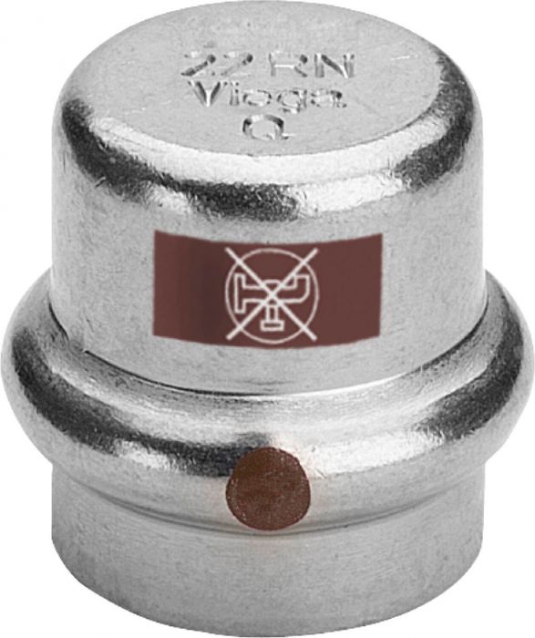 Zaślepka z SC-Contur ze stali nierdzewnej przyłącze zaprasowywane 54 mm Temponox 1756