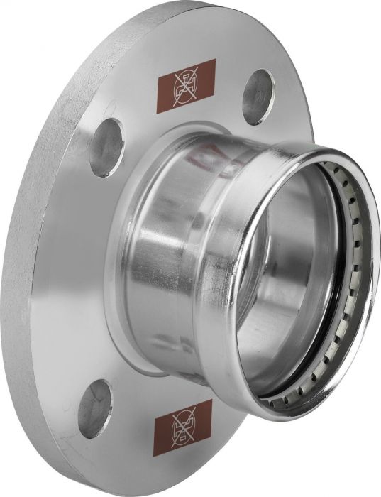 Przejście kołnierzowe z SC-Contur ze stali nierdzewnej przyłącze zaprasowywane na 4 otwory PN 6 DN 100 d108 mm Temponox 1759.1XL