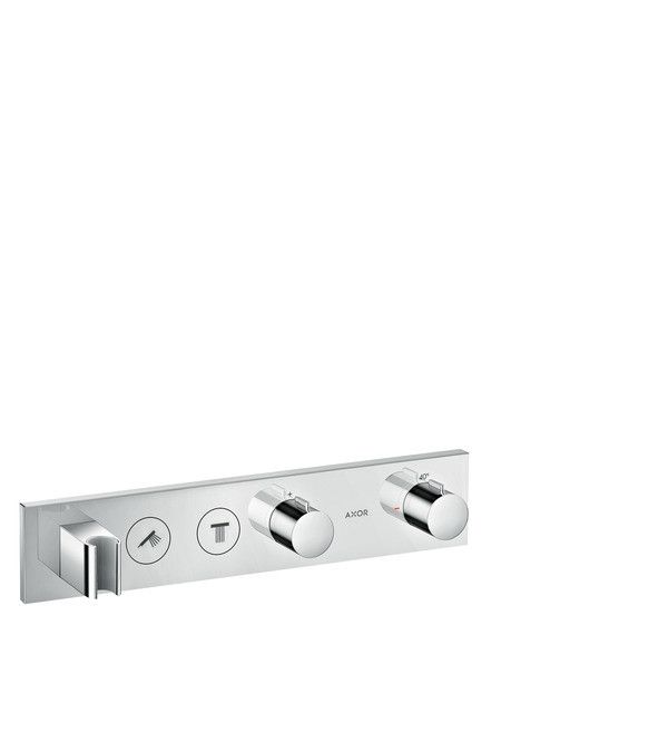 Select moduł natryskowy termostatyczny, montaż podtynkowy, element zewnętrzny do 2 odbiorników, z uchwytem 460/90 456 x 90 mm chrom