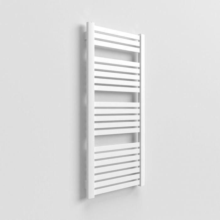 Grzejnik pionowy wygięty Nadir W AD-W 140/55 712 W 1410x 570 x 100 mm 01 biały przyłącze dolne środkowe 21 | 10111365402101