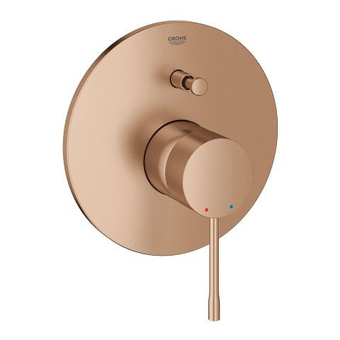 Element natynkowy do skompletowania z elementem podtynkowym GROHE Rapido E (35501000) GROHE Essence 1-uchwytowa do baterii wannowej podtynkowej brushed warm sunset | 19285DL1