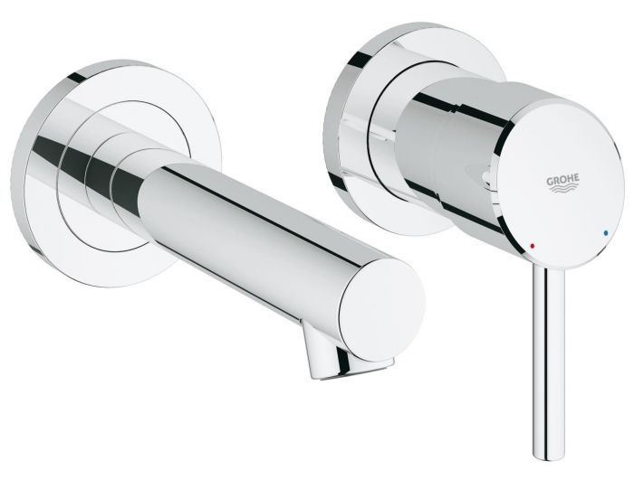 Element natynkowy do montażu gotowego z 23571000 GROHE Concetto 1-uchwytowa 2-otworowa do baterii umywalkowej podtynkowej chrom | 19575001