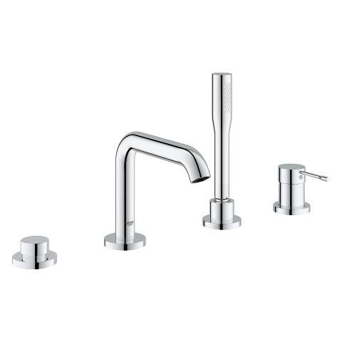 Bateria wannowa stojąca GROHE Essence 1-uchwytowa 4-otworowa mosiężna chrom | 19578001