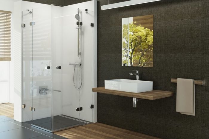 Kabina narożna, 4-częściowa kwadratowy RAVAK Brilliant BSRV4-100 1000 x 1950 mm chrom szkło hartowane transparent bez powłoki | 1UVAAA00Z1