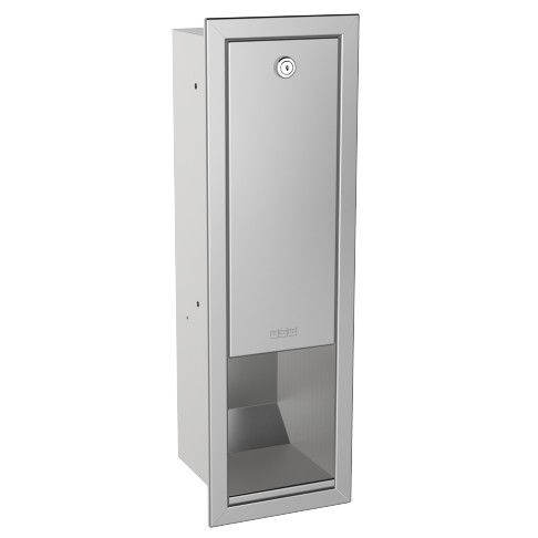 Dozownik mydła w płynie i emulsji o pojemności 800 ml AQUAROTTER RODAN RODX618E ze stali szlachetnej 154 x 143 x 463 mm chrom | 2000090066