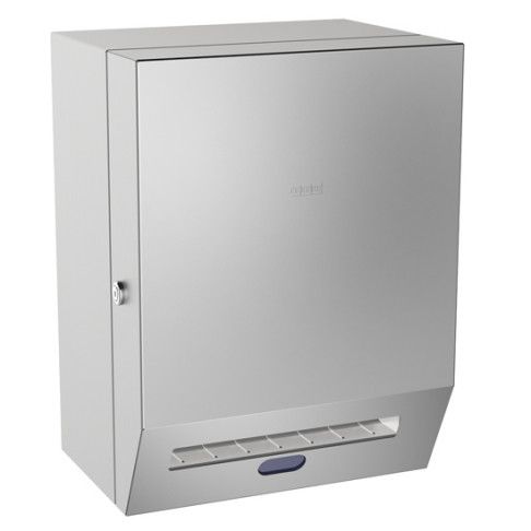 Podajnik ręczników papierowych elektroniczny, natynkowy AQUAROTTER RODAN RODX630 stalowy chrom | 2000090071