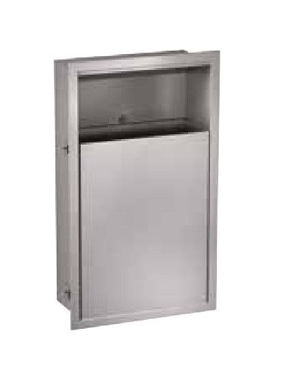Pojemnik na odpady podtynkowy AQUAROTTER RODAN RODX605S ze stali szlachetnej 410 x 690 x 170 mm srebrny | 2000101344