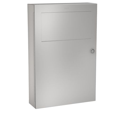 Pojemnik natynkowy na odpady higieniczne AQUAROTTER RODAN RODX604 stal szlachetna 355x540x110 mm srebrny mat | 2000101345