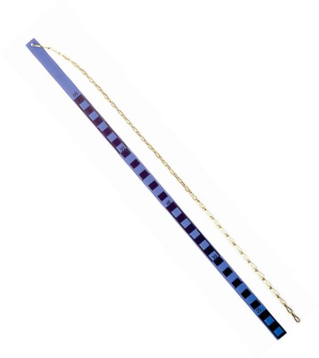 Tyczka miernicza tworzywo sztuczne łańcuch:100 cm