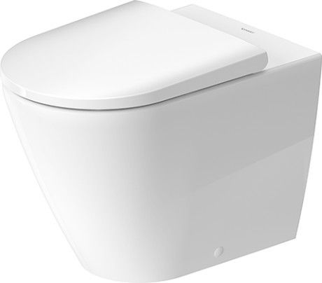 D-Neo miska WC lejowa Rimless przyścienna odpływ poziomy 37 x 58 x 40 cm biały alpin bez powłoki mocowanie w komplecie