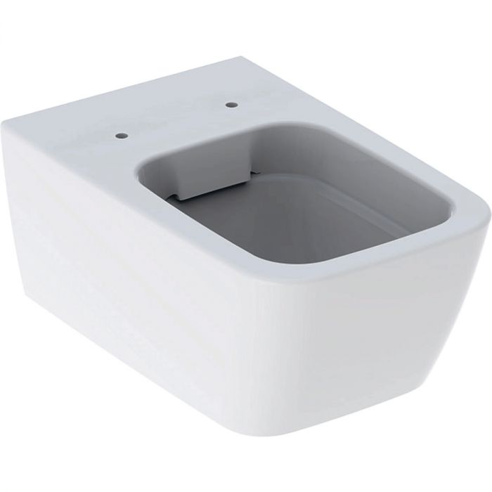 Miska WC ceramiczna z powłoką KeraTect GEBERIT iCon Square wisząca Rimfree 35 x 54 cm biała | 201950600