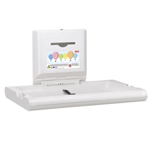 Stolik do przewijania poziomy AQUAROTTER CAMBRINO CAMB10HP po otwarciu 860 x 480 x 570 mm biały | 2030057691