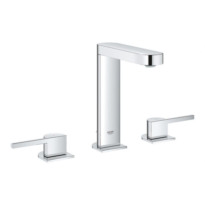 Bateria umywalkowa stojąca GROHE Plus 2-uchwytowa 3-otworowa mosiężna DN 15 chrom | 20301003