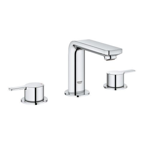 Bateria umywalkowa GROHE Lineare 2-uchwytowa 3-otworowa mosiężna chrom | 20304001
