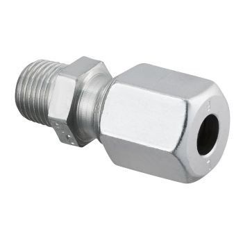 Złączka stalowa ocynkowana, prosta Ofix-Oil 3/8" x 6 mm