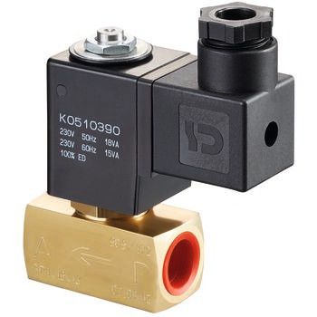 Zawór magnetyczny do złączek z pierścieniem twardym max 100 l/h, bez prądu zamknięty, 230 V obustronnie 3/8 GW
