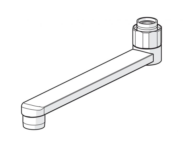 Wylewka z perlatorem zasięg wylewki: 200 mm chrom