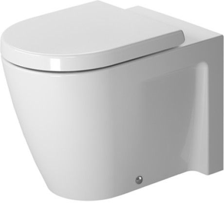 Miska toaletowa ceramiczna DURAVIT Starck 2 stojąca lejowa 57 x 37 cm biały alpin  | 2128090000