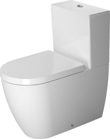 Miska toaletowa ceramiczna DURAVIT Me by Starck stojąca lejowa w komplecie mocowanie 37 x 65 cm biały alpin | 2170090000