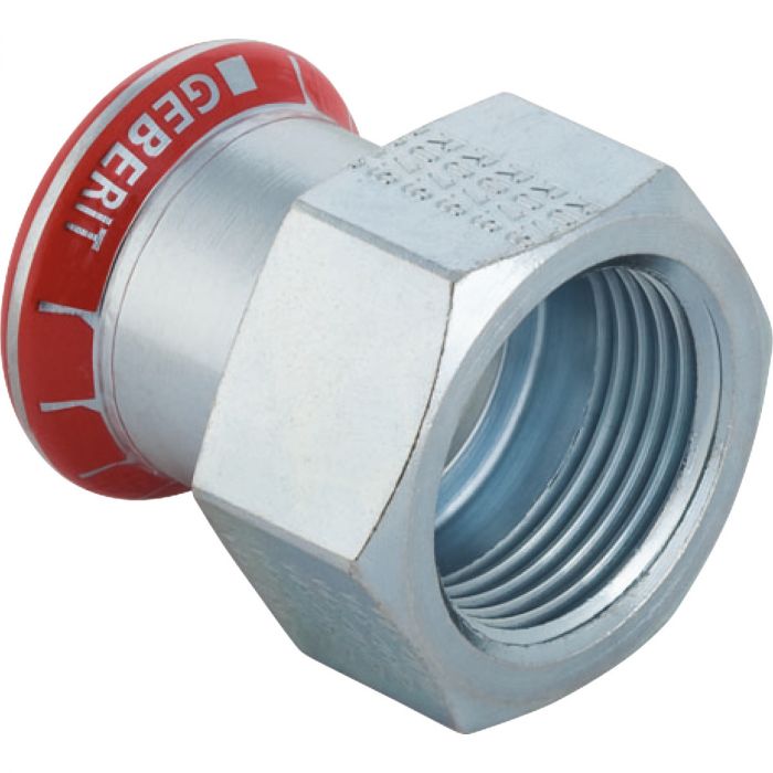 Złączka przejściowa stal niestopowa ocynk 18 mm x 1/2" GW Mapress C-Stahl
