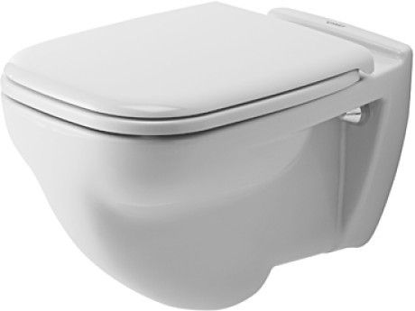 Miska toaletowa ceramiczna z powłoką HygieneGlaze DURAVIT D-Code wisząca 35.5 x 54 cm biała  | 22100920002