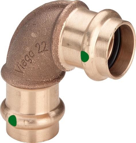 Łuk 90° z brązu 54 mm Sanpress 2216