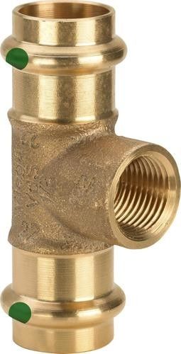 Trójnik z brązu GW 15 mm x 1/2" x 15 mm Sanpress 2217.2