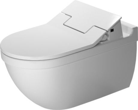 Starck 3 miska toaletowa lejowa, wisząca,  do deski SensoWash 370 x 620 mm biały mocowanie Durafix w komplecie 