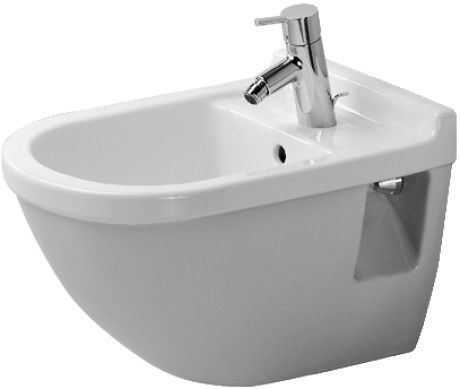 Bidet ceramiczny z powłoką WonderGliss DURAVIT Starck 3 wiszący 36.5 x 54 cm biały alpin | 22301500001