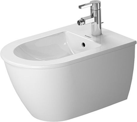 Bidet z powłoką WonderGliss DURAVIT Darling wiszący mocowanie Durafix w komplecie 37 x 54 cm biały alpin | 22491500001
